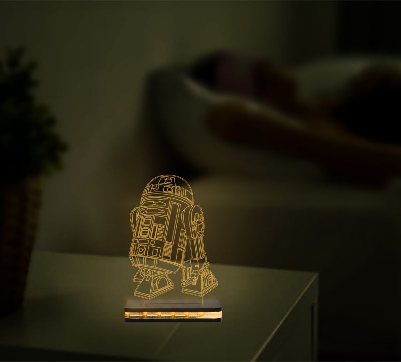 Star Wars Character R2 D2 Night Lamp