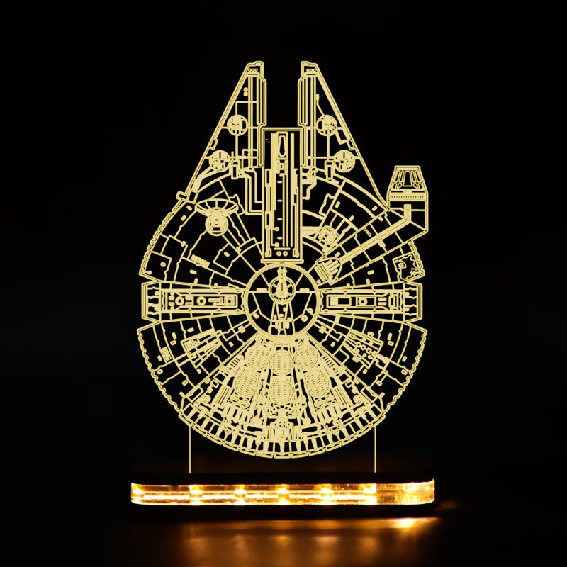 Star Wars Millennium Falcon Design Night Lamp