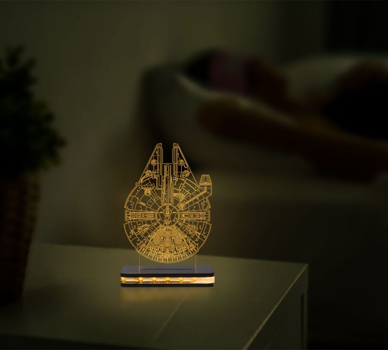 Star Wars Millennium Falcon Design Night Lamp