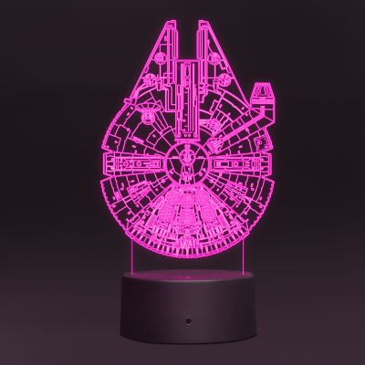 Star Wars Millennium Falcon Design Night Lamp