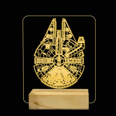 Star Wars Millennium Falcon Design Night Lamp