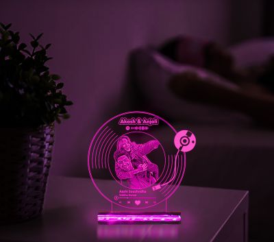 Customized Photo Frame With The Touch Of Spotify Music Night Lamp