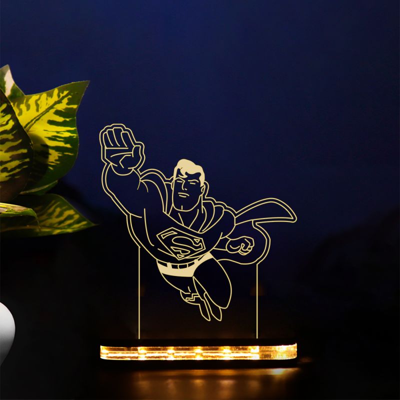 Superman Character Design Night Lamp