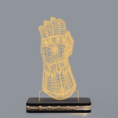 3D Thanos Gauntlet Design Night Lamp