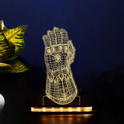 3D Thanos Gauntlet Design Night Lamp