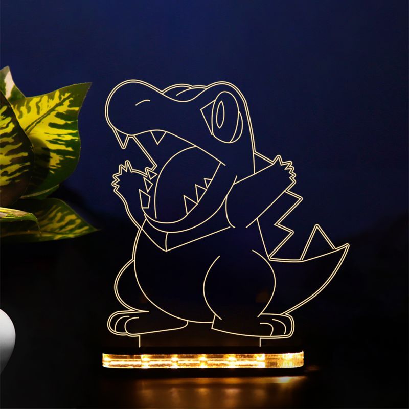 Totodile Pokemon Design Night Lamp