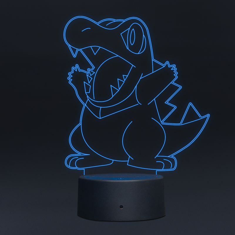 Totodile Pokemon Design Night Lamp