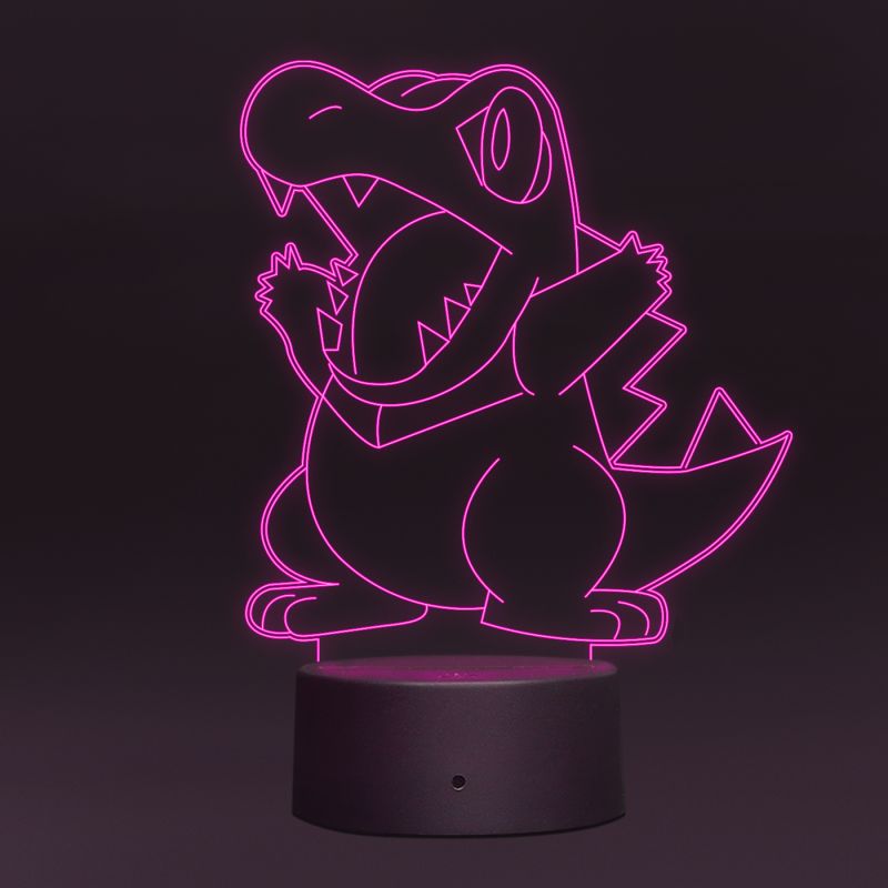 Totodile Pokemon Design Night Lamp