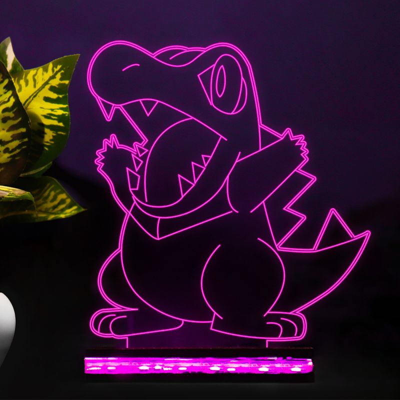 Totodile Pokemon Design Night Lamp