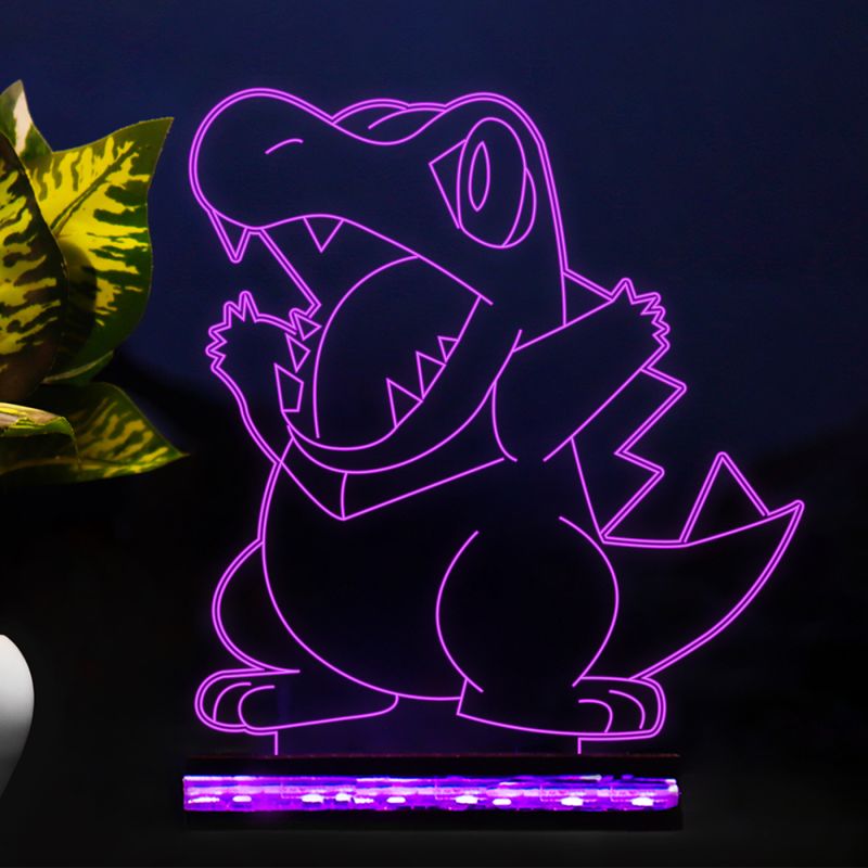 Totodile Pokemon Design Night Lamp