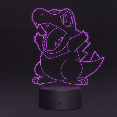 Totodile Pokemon Design Night Lamp