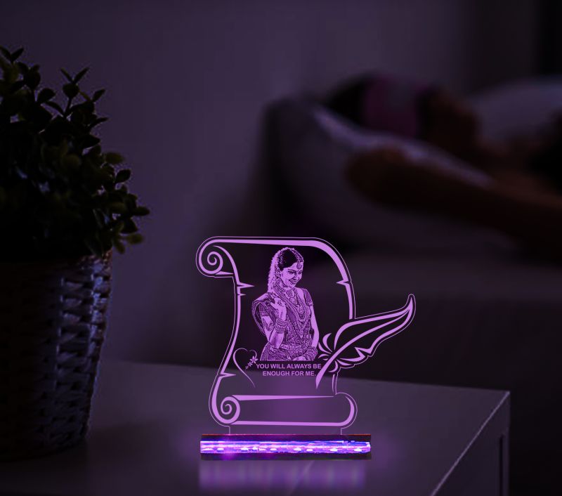 Customized Photo On the Note Pad Design Night Lamp