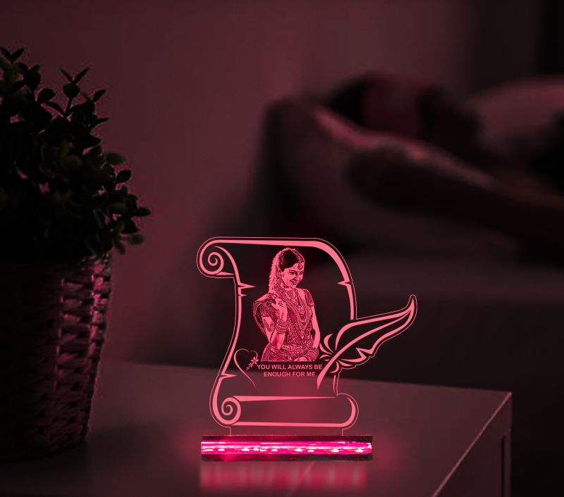 Customized Photo On the Note Pad Design Night Lamp