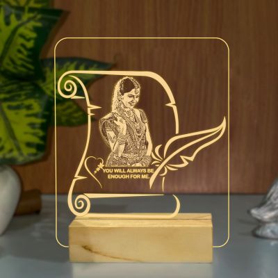 Customized Photo On the Note Pad Design Night Lamp