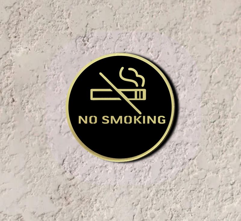 No Smoking Acrylic Sign Board For Office's, Mall's ETC