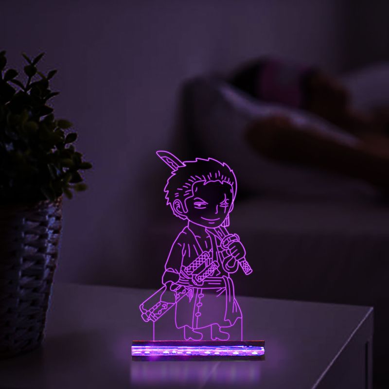 Roronoa Zoro Anime Character Night Lamp