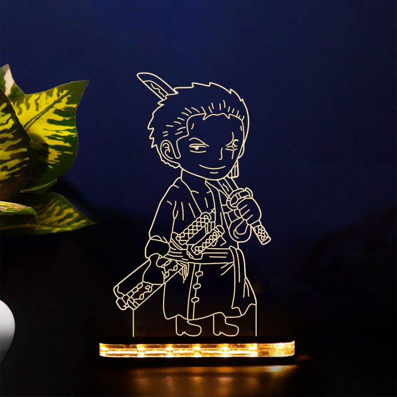 Roronoa Zoro Anime Character Night Lamp