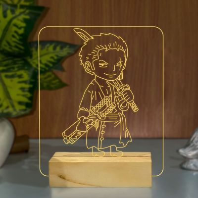 Roronoa Zoro Anime Character Night Lamp