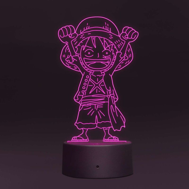 Monkey D Luffy Anime Character Design Night Lamp