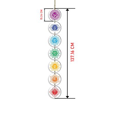 Seven Healing Chakras Design  Wall Hanging