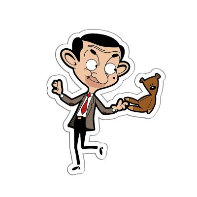 Mr. Bean Cartoon Character Design Magnet Sticker