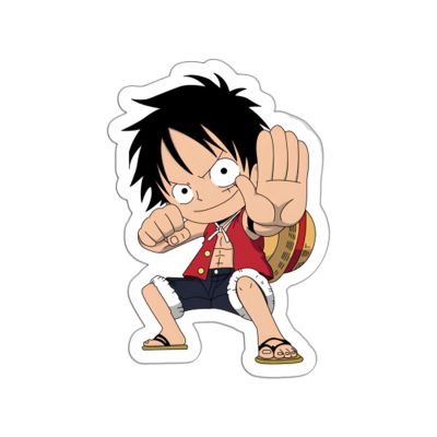 Monkey D Luffy Anime Character Design Magnet Sticker For Decoration