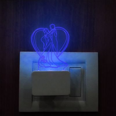 Dancing Couple Design Plug In Night Lamp