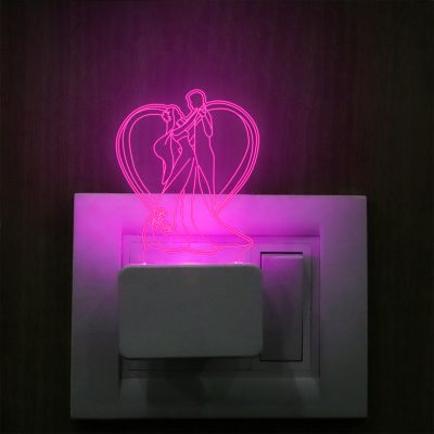 Dancing Couple Design Plug In Night Lamp