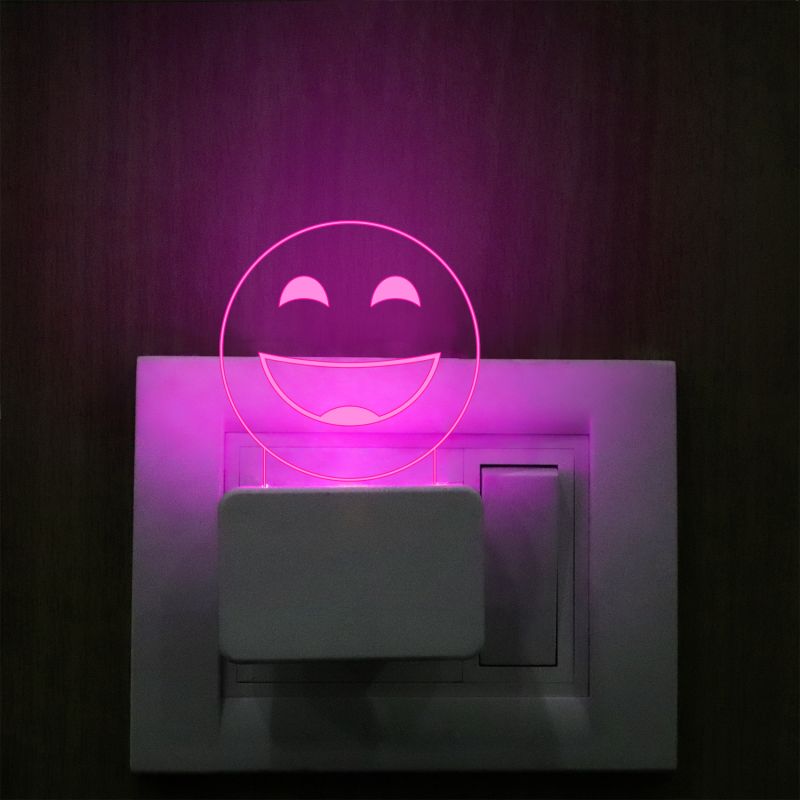 Smiley Face Emoji Design Night Lamp