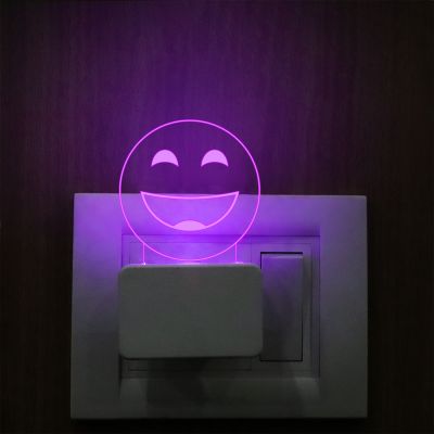 Smiley Face Emoji Design Night Lamp