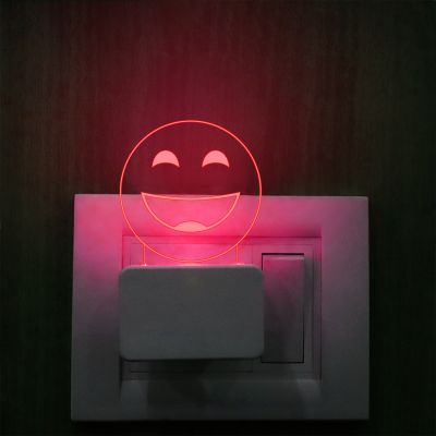 Smiley Face Emoji Design Night Lamp