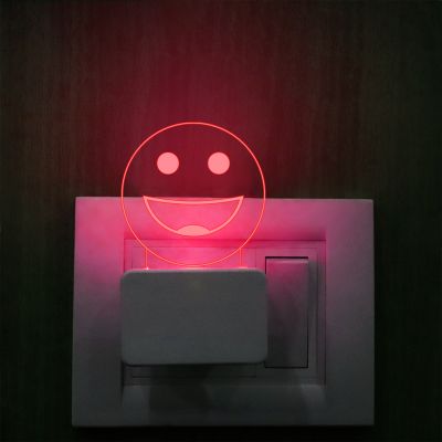 Smiley Emoji Design Plug In Night Lamp