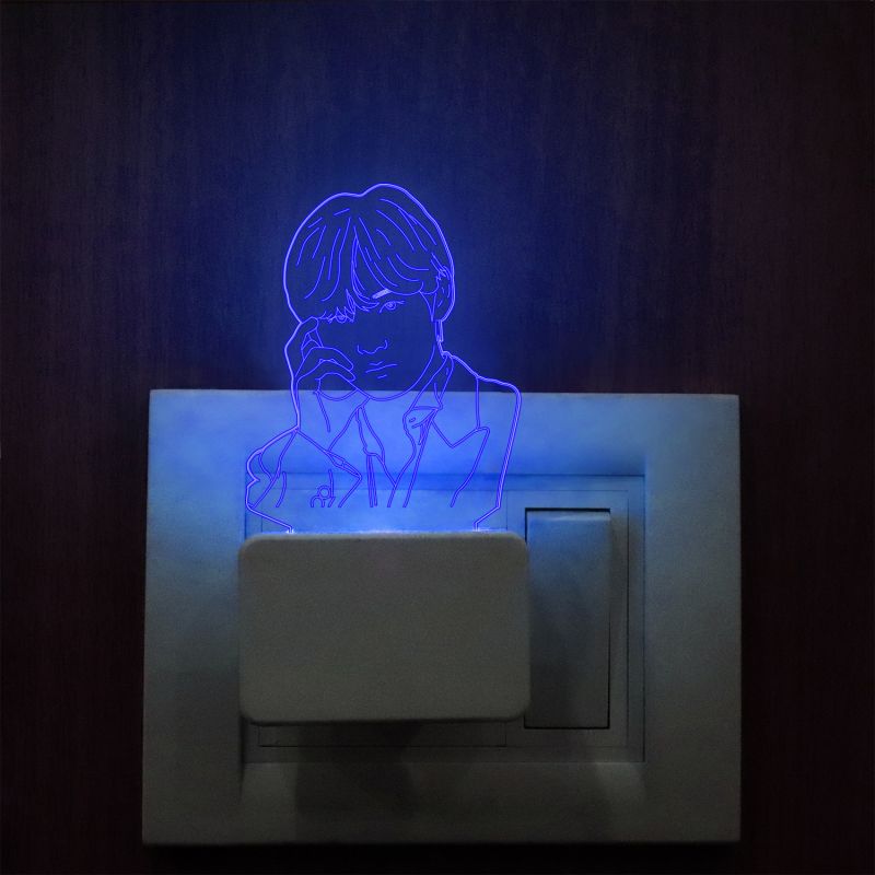 Kim Taehyung Korean Pop Star Plug In Night Lamp