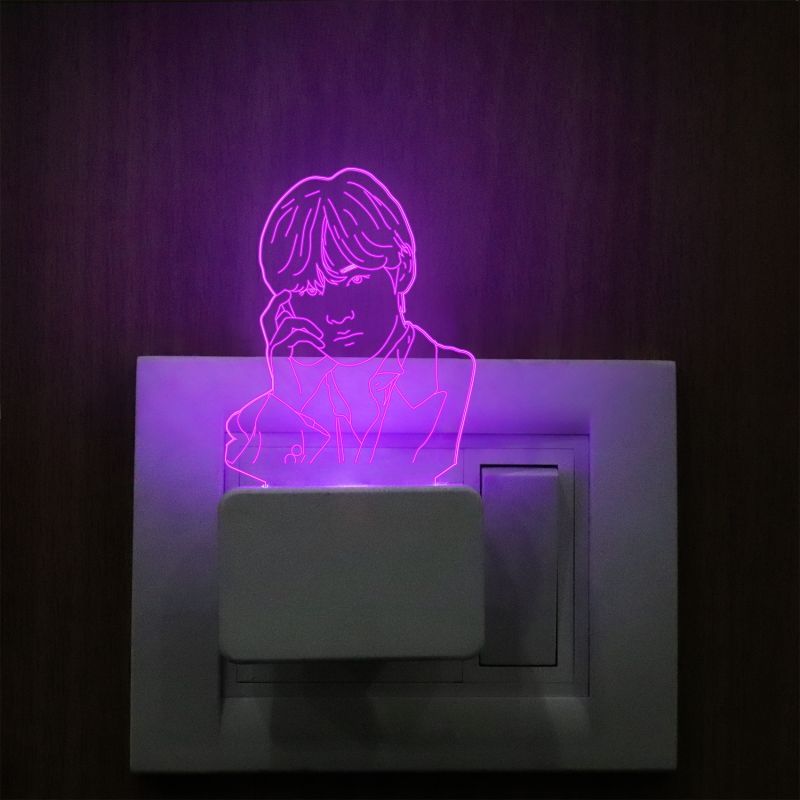 Kim Taehyung Korean Pop Star Plug In Night Lamp