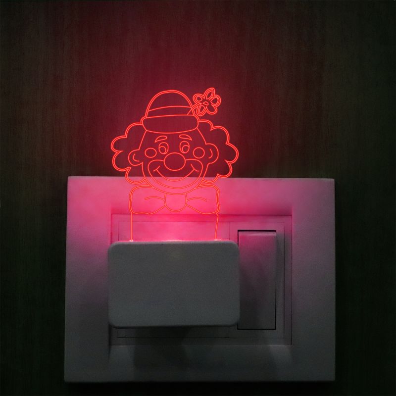 Joker Face Design Plug In Night Lamp