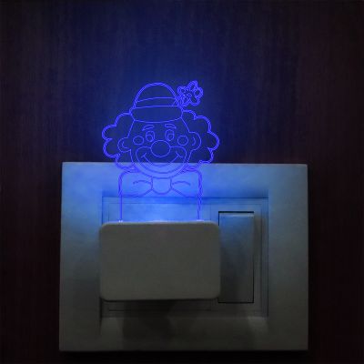Joker Face Design Plug In Night Lamp