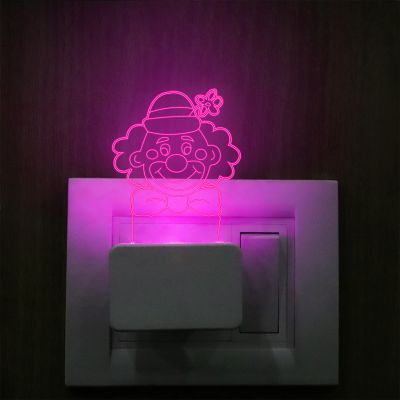 Joker Face Design Plug In Night Lamp