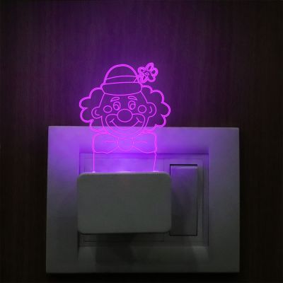 Joker Face Design Plug In Night Lamp
