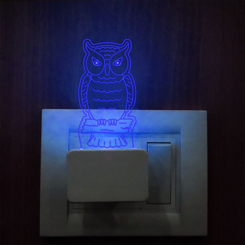 Owl Design Plug In Night Lamp