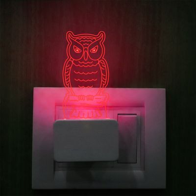 Owl Design Plug In Night Lamp