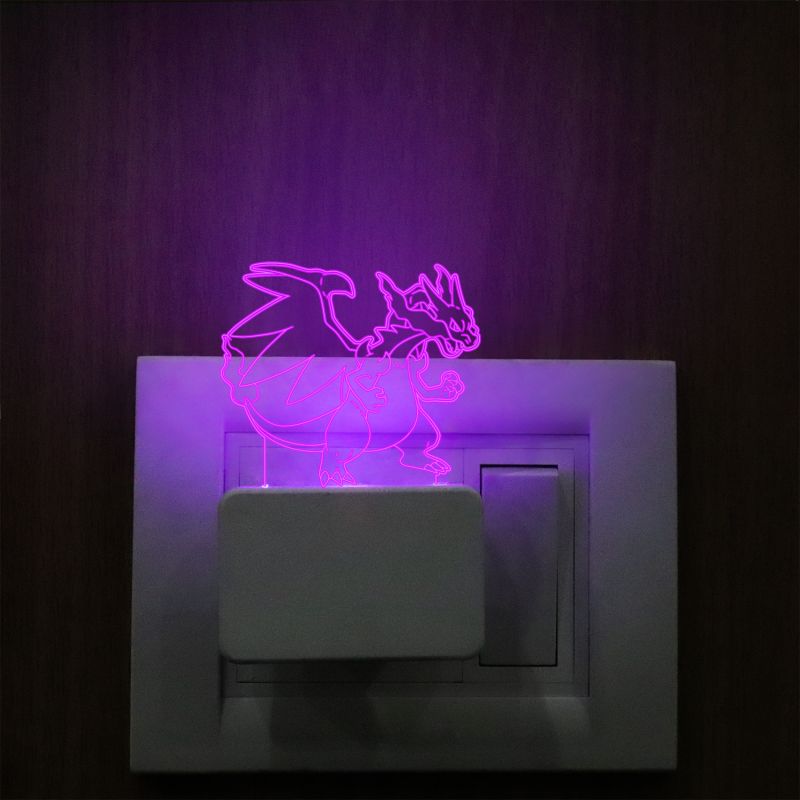 Mega Charizard X Plug In Night Lamp