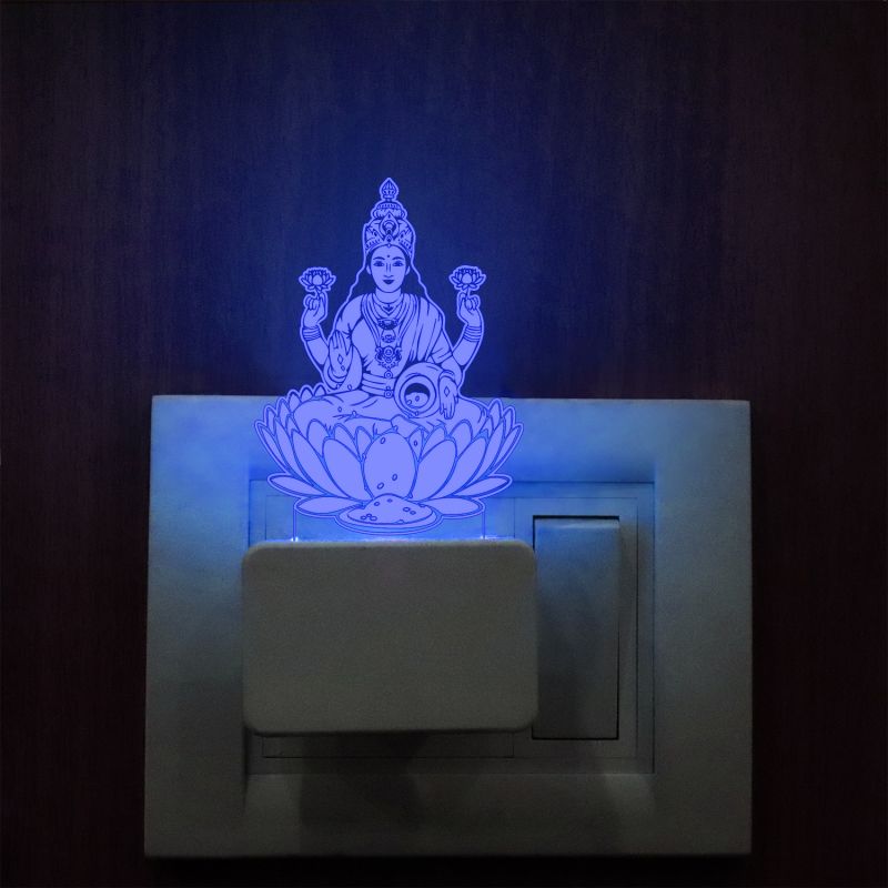 Mata Lakshmi Ji Design Plug In Night Lamp