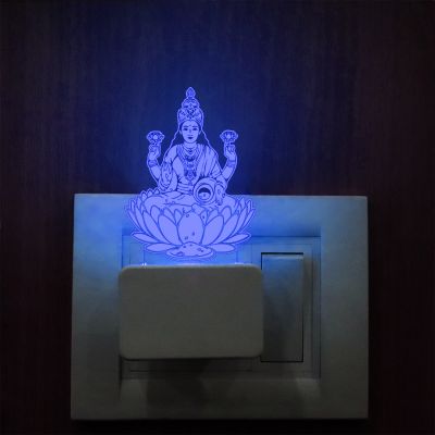 Mata Lakshmi Ji Design Plug In Night Lamp