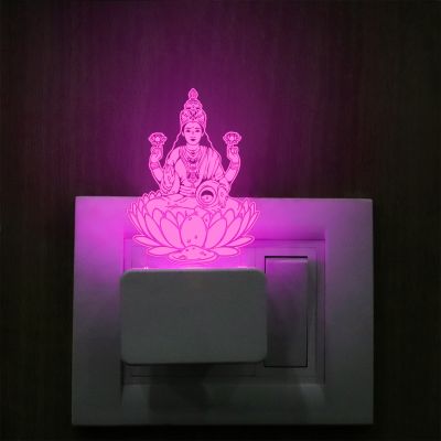 Mata Lakshmi Ji Design Plug In Night Lamp