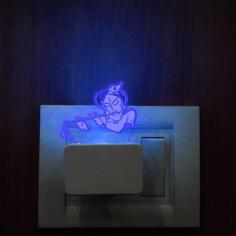 Lord Krishna Ji Design Plug In Night Lamp