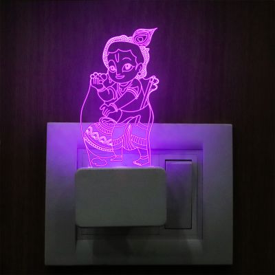 Little Krishna Ji Design Plug In Night Lamp