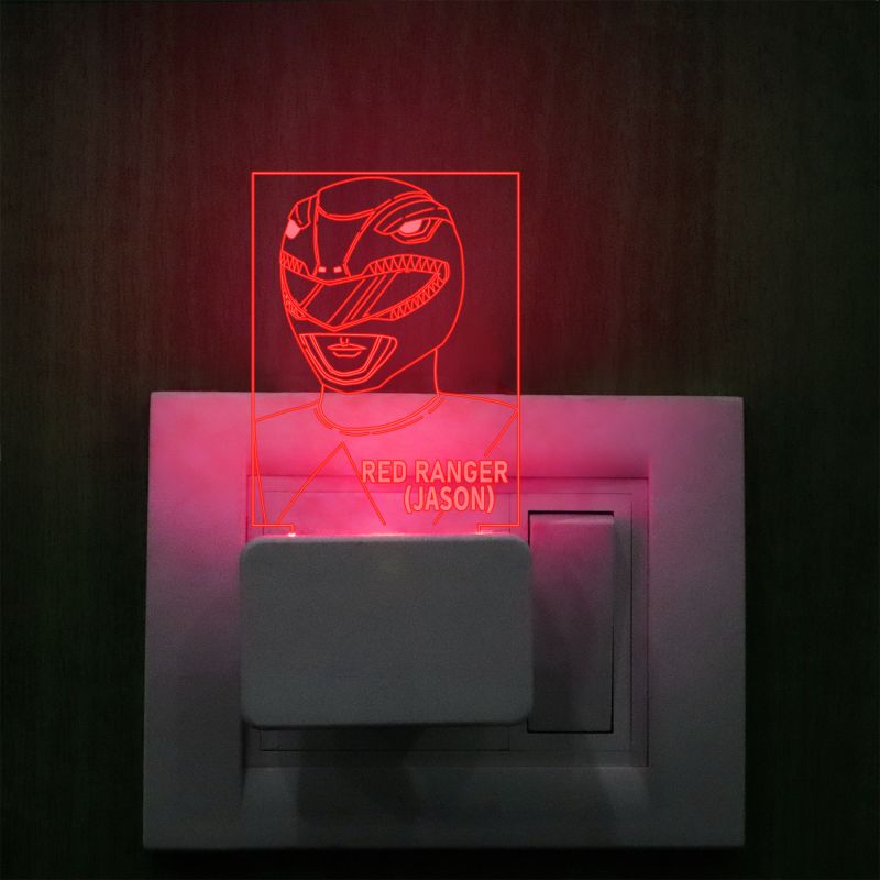 Red Ranger Character Plug In Night Lamp