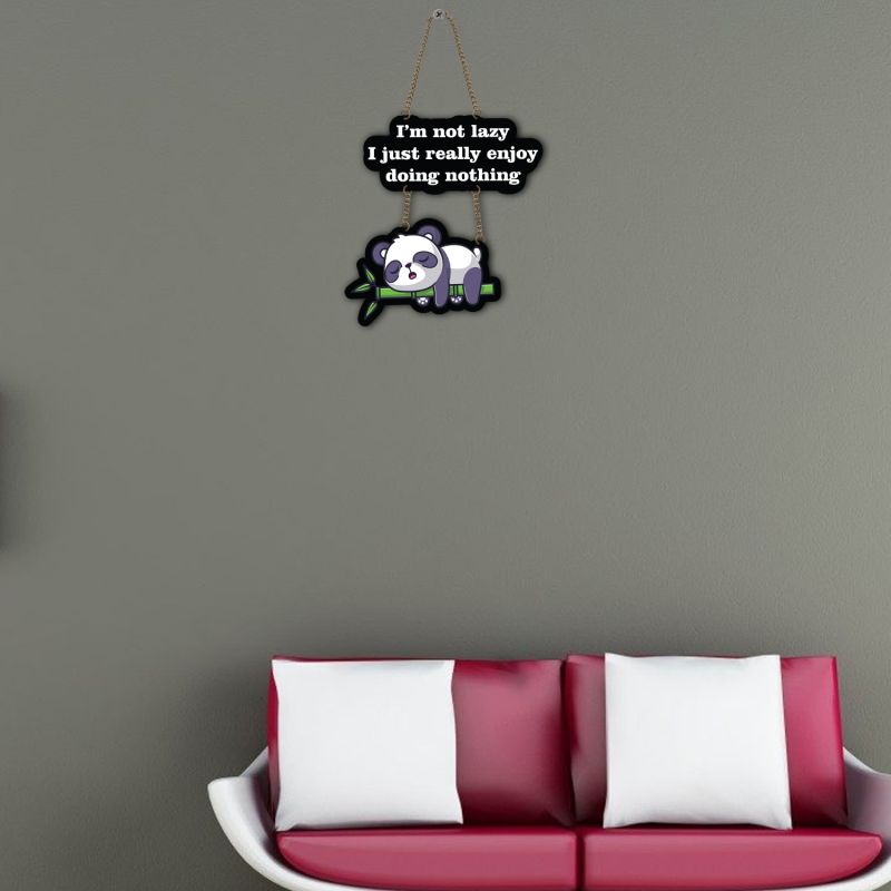 Text With Panda Wall Hanging For The Decorations