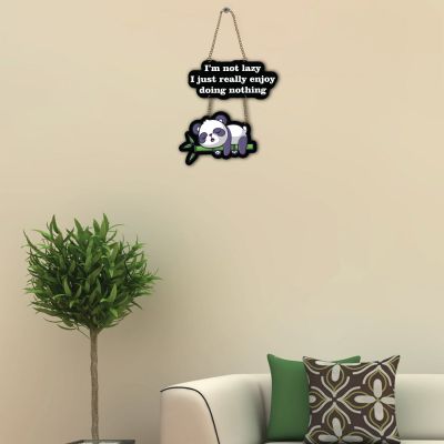 Text With Panda Wall Hanging For The Decorations