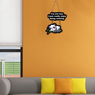 Text With Panda Wall Hanging For The Decorations